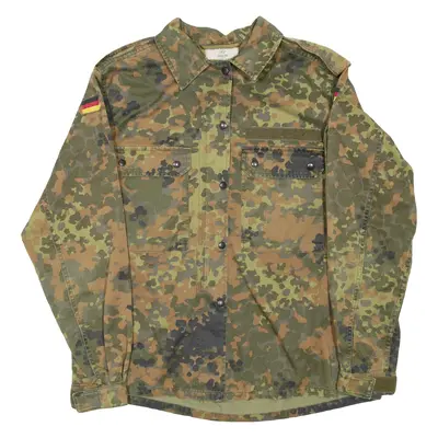 Mens Military Jacket Green Camouflage S