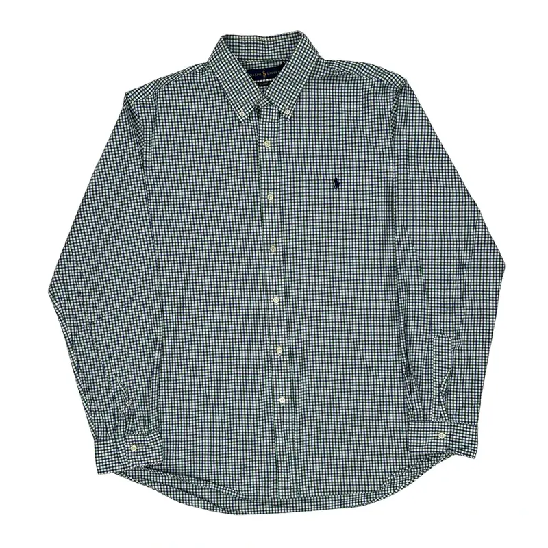 Ralph Lauren Checked Shirt - XL Blue Cotton
