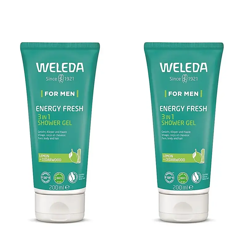 Weleda Men's Shower Gel 3in1 Energy Fresh 2x200ml
