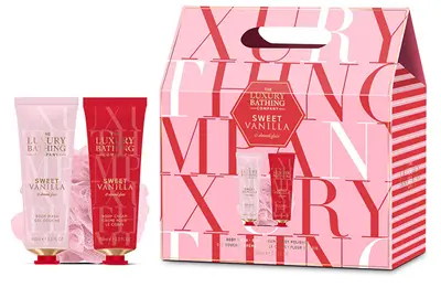 The Luxury Bathing Company Set Regalo Per La Cura Del Corpo Alla Vaniglia E Mandorla 3 Pezzi