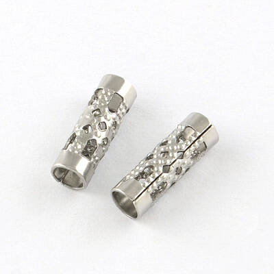 Tarnish Resistant Hollow Column 201 Stainless Steel Beads