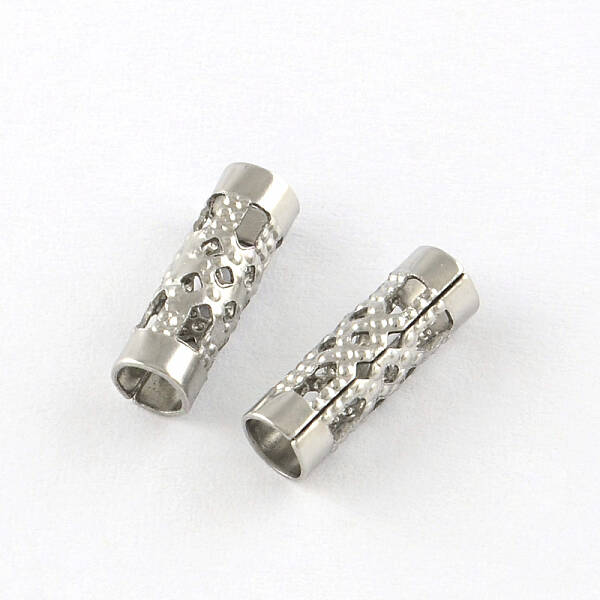 Tarnish Resistant Hollow Column 201 Stainless Steel Beads