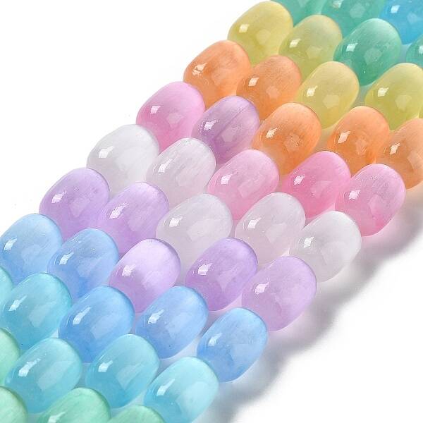 Natural Selenite Beads Strands