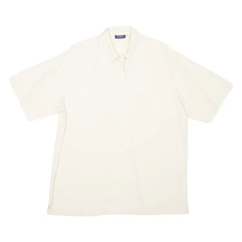 VIVACE Womens Plain Shirt Beige 2XL