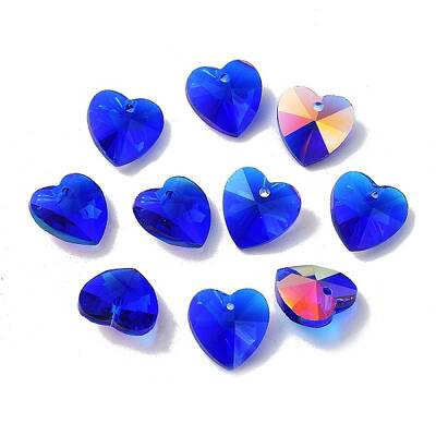 Electroplate Glass Charms