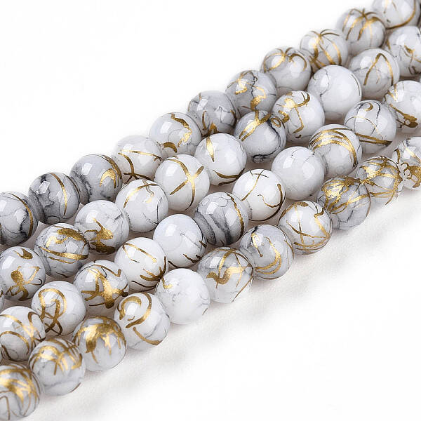 Baking Painted Glass Beads Strands