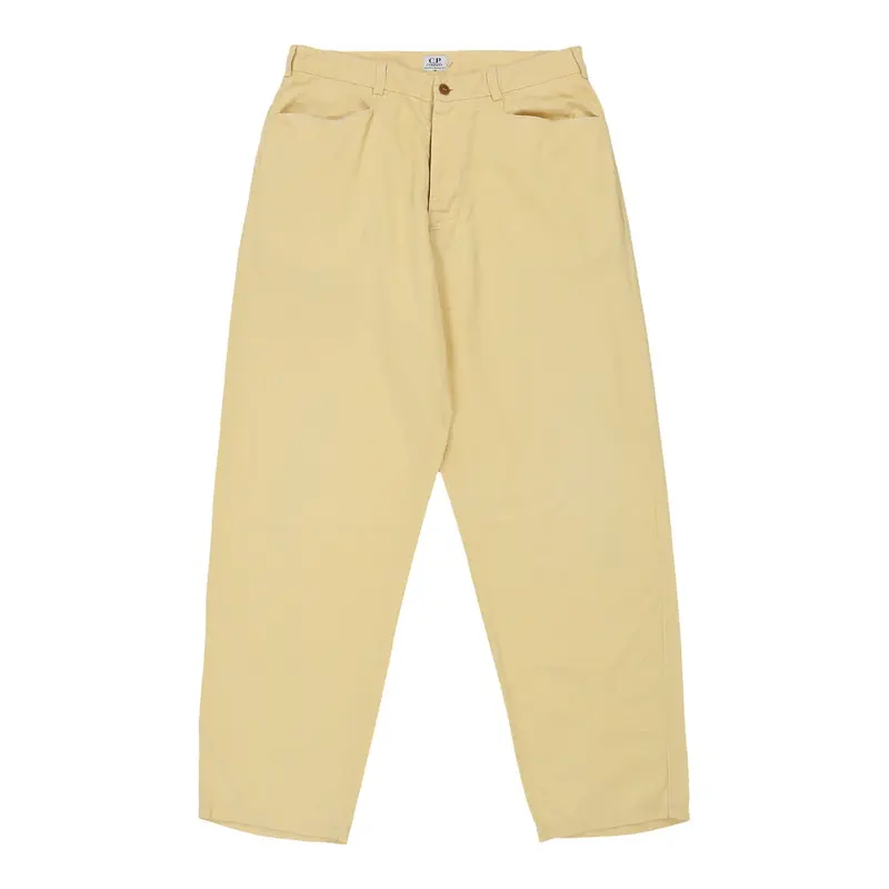 C.P. Company Trousers - 32W UK 14 Yellow Cotton | Size: UK 14