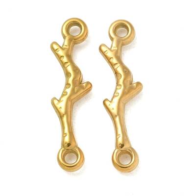Ion Plating(IP) 304 Stainless Steel Branch Connector Charms