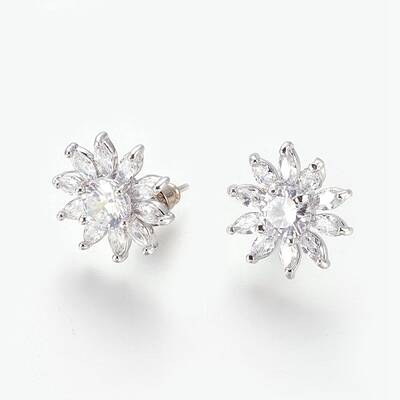 Cubic Zirconia Stud Earrings
