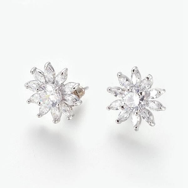 Cubic Zirconia Stud Earrings