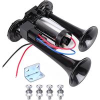 12V 120db Train Air Horn for Truck Car, Dual Electric Air Horns Kit with Compressor for 12V Vehicles Trucks Pickup Trains Lor...