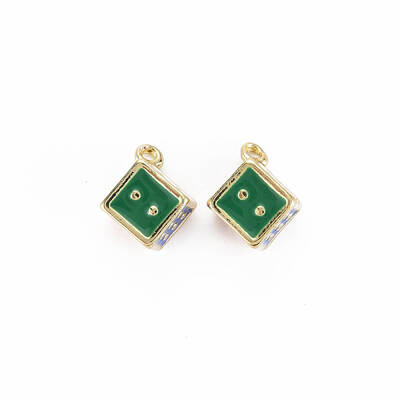 Rack Plating Alloy Enamel Pendants