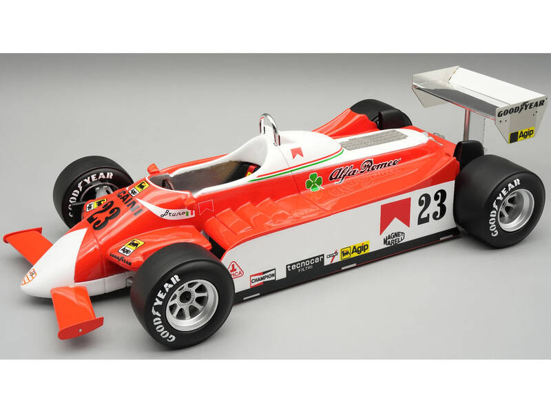 Alfa Romeo 179 #23 Bruno Giacomelli Formula One F1 United States GP East (1980) Mythos Series with Display Case Limited E...