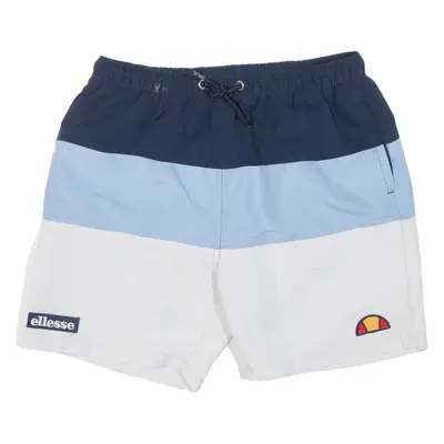 ELLESSE Mesh Lining Boys Swimming Shorts Blue 13-14Y W28