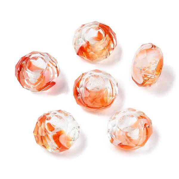 Two Tone Glass European Beads