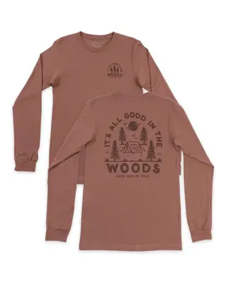 Good in the Woods Unisex Long Sleeve | Redwood | Size: M