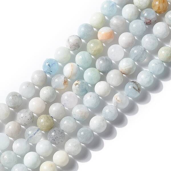 Natural Aquamarine Beads Strands