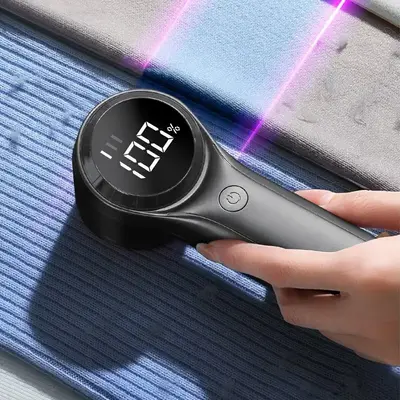 Electric Lint Remover, Rechargeable 3-speed Hairball Trimmer, Fabric Shaving Machine, LED Display Electric Shaver for Cloth...