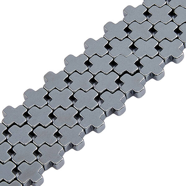 2 Strands Non-magnetic Synthetic Hematite Beads Strands