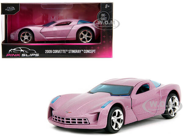 2009 Chevrolet Corvette Stingray Concept Pink Metallic with Blue Tinted Windows \