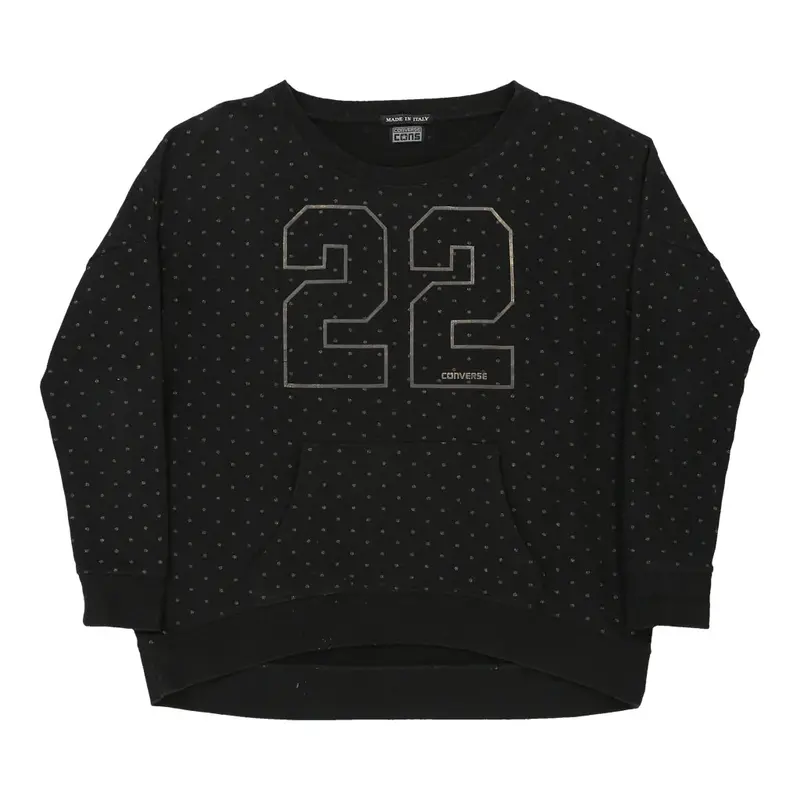 Converse Sweatshirt - XL Black Cotton