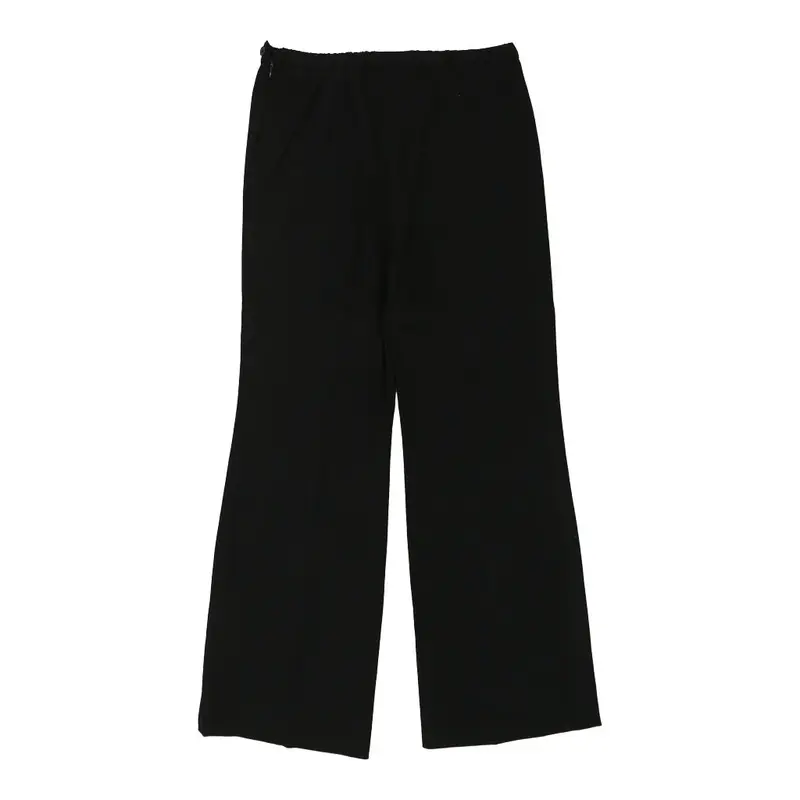 Perte by Krizia Trousers - 32W UK 12 Black Viscose Blend | Size: UK 12