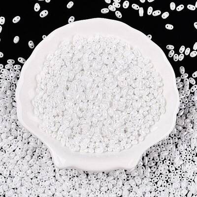 Opaque Colours Luster Glass Seed Beads