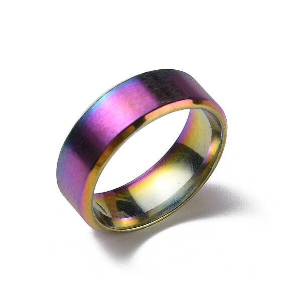 Stainless Steel Wide Band Finger Rings for Women Men