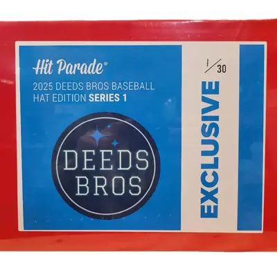 Baseball Hat break. Pick your teams in this one box 2025 Hit Parade Deedsbros Edition Autographed Baseball Hat break.