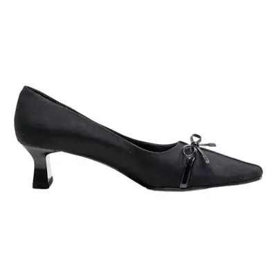 VANELI Pump Heels Black Leather Womens UK 7