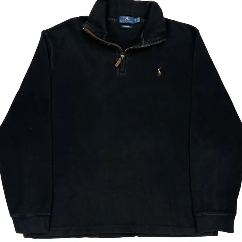 Ralph Lauren 1/4 Zip - XL Navy Cotton