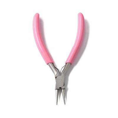 65# Steel Round Nose Pliers with Plastic Handles