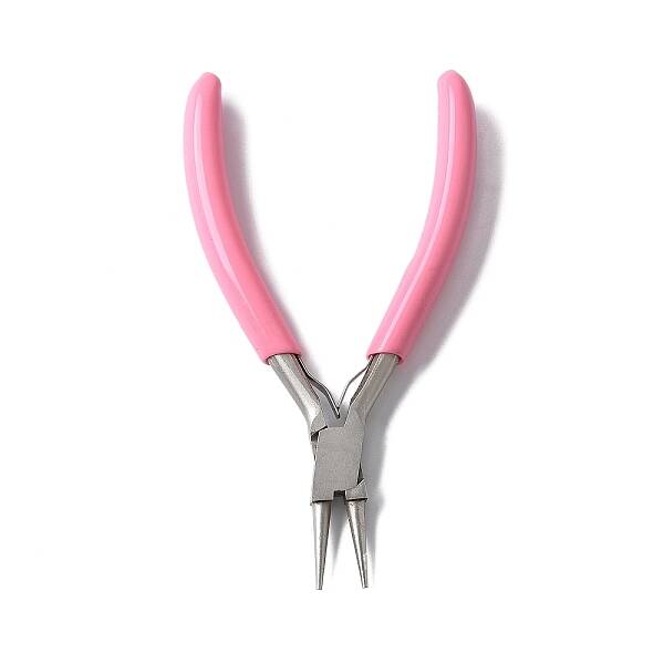 65# Steel Round Nose Pliers with Plastic Handles