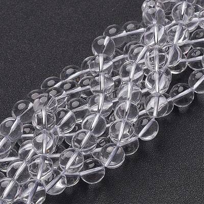 Synthetic Quartz Crystal Beads Strands