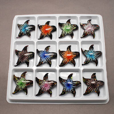 Handmade Gold Sand Lampwork Pendants