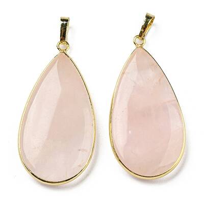 Natural Rose Quartz Pendants