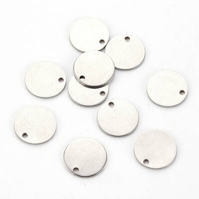 Non-Tarnish 201 Stainless Steel Stamping Blank Tag Pendants