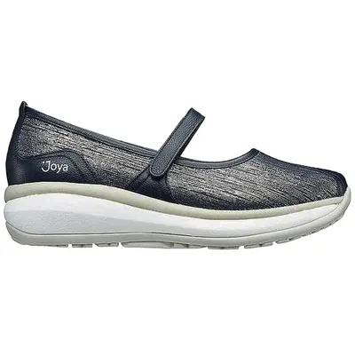 Joya Natalie Leather Women's Slip On Shoes - Blue Metallic - Size:US 6.5 Women