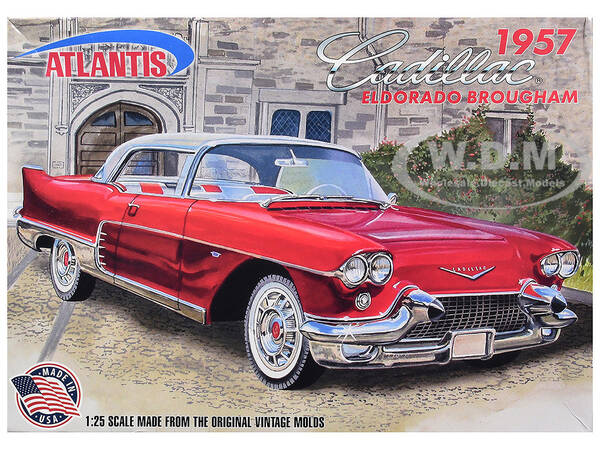 Skill 2 Model Kit 1957 Cadillac Eldorado Brougham 1/25 Scale Model by Atlantis