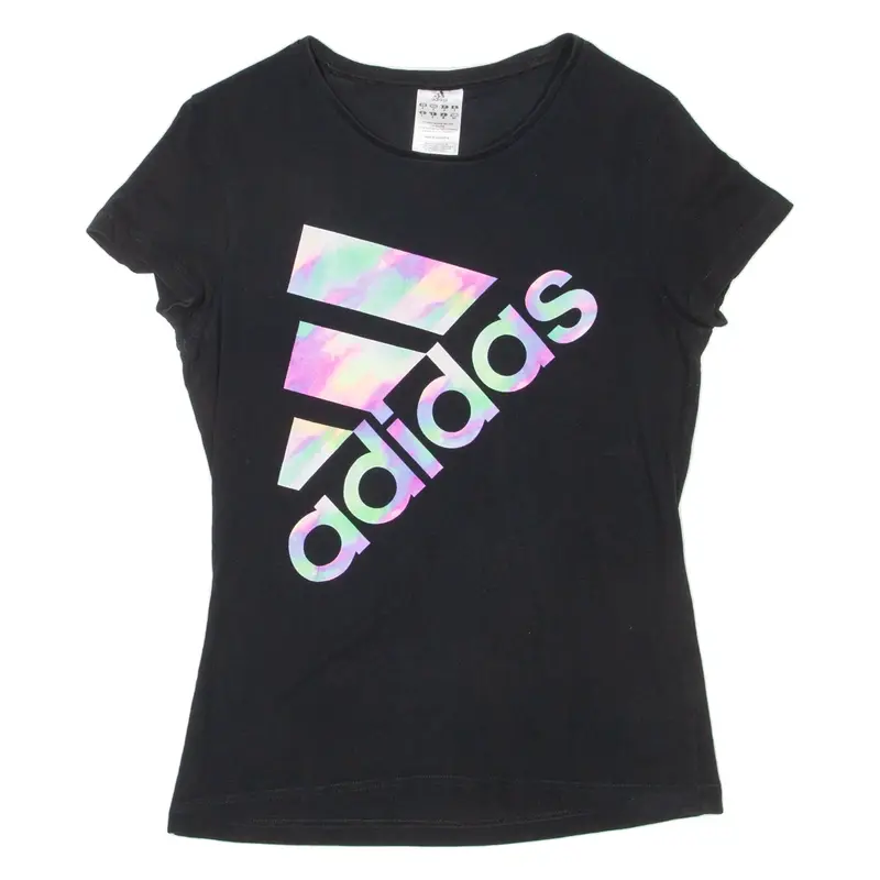 ADIDAS Womens T-Shirt Black S