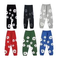 Denim Wreath Sweatpants Y2k Kapok Print Sweatpants Cotton Wreath Sweatpant Foaming Print Streewear