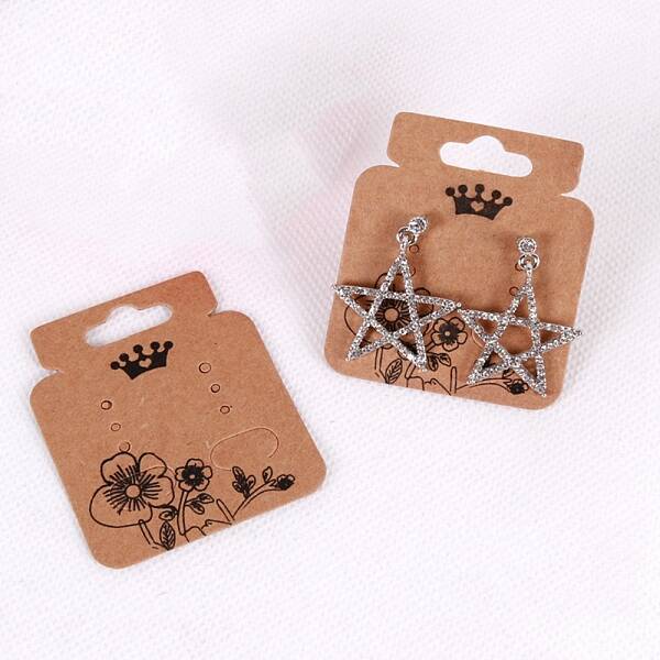 Kraft Paper Earring Display Cards