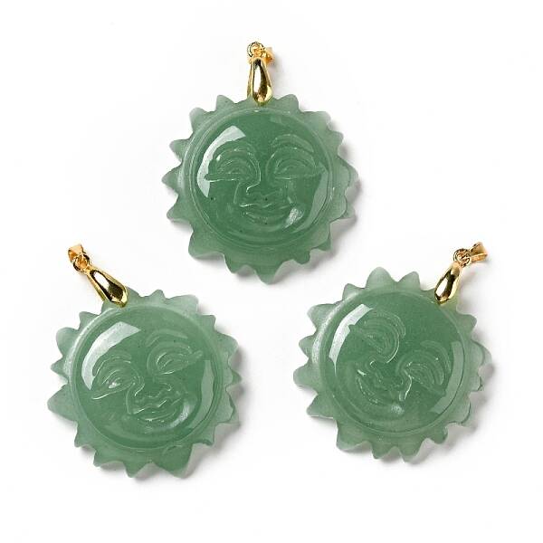 Natural Green Aventurine Pendants
