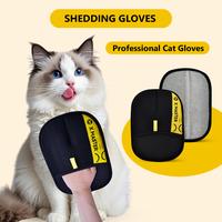 Electrostatic Pet Hair Removal Gloves for Dogs,Cats Deshedding Brush,Reusable, Washable,Mitt for Carpet,Couch,Clothing,Pet Ha...