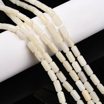 Natural White African Opal Beads Strands