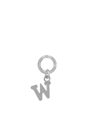 One Love Initial Charms | Metal Color: Silver | Style: W