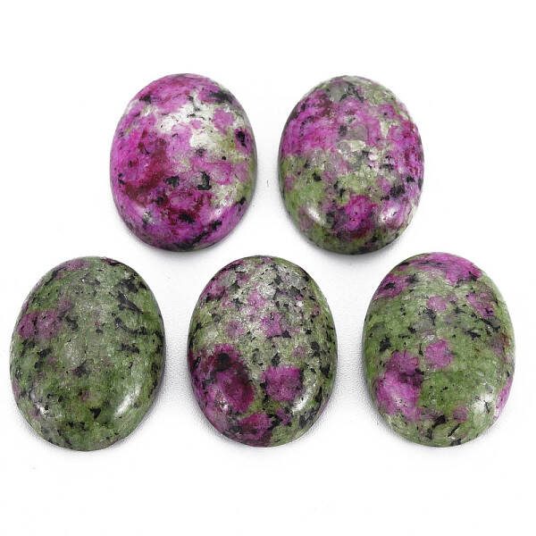 Natural Ruby in Zoisite Cabochons