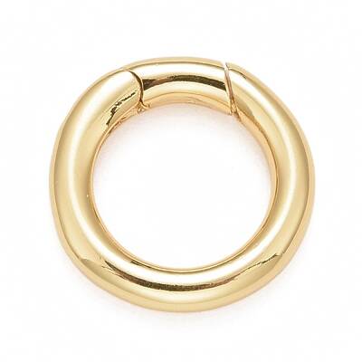 Rack Plating Brass Spring Gate Rings