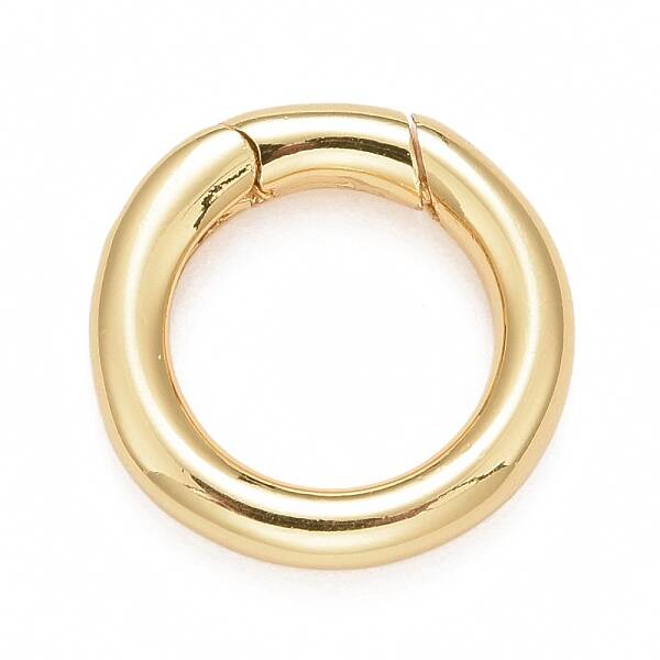 Rack Plating Brass Spring Gate Rings