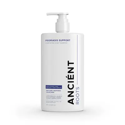 Ancient Roots Psoriasis Support Shampoo for Dry Flaky Scalp, Comforting Scalp Shampoo with Aloe Vera, Turmeric, Neem, Gotu Ko...